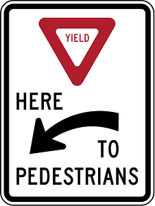 R1-5a: Yield Here to Pedestrians