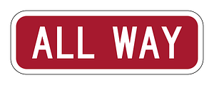 R1-3P: All Way (Plaque)