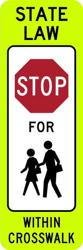 R1-6c: In-Street School Crossing
