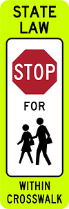 R1-6c: In-Street School Crossing