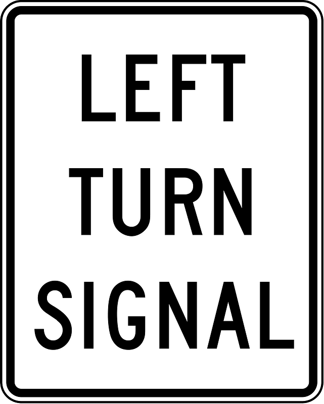 Left turn signal