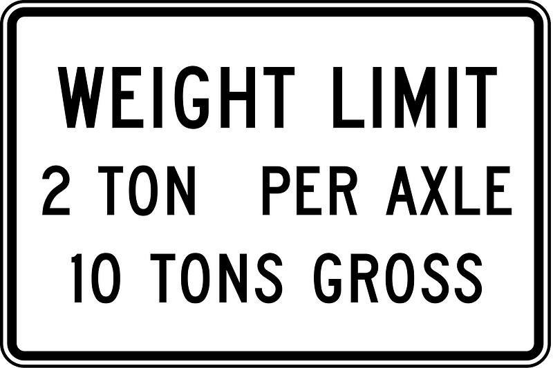 Weight Limit with per axle and gross