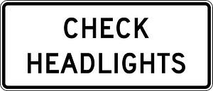 Check headlights