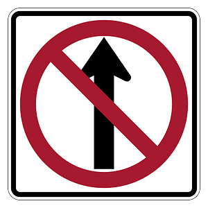 No straight through