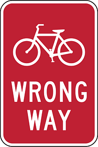 Bicycle Wrong Way