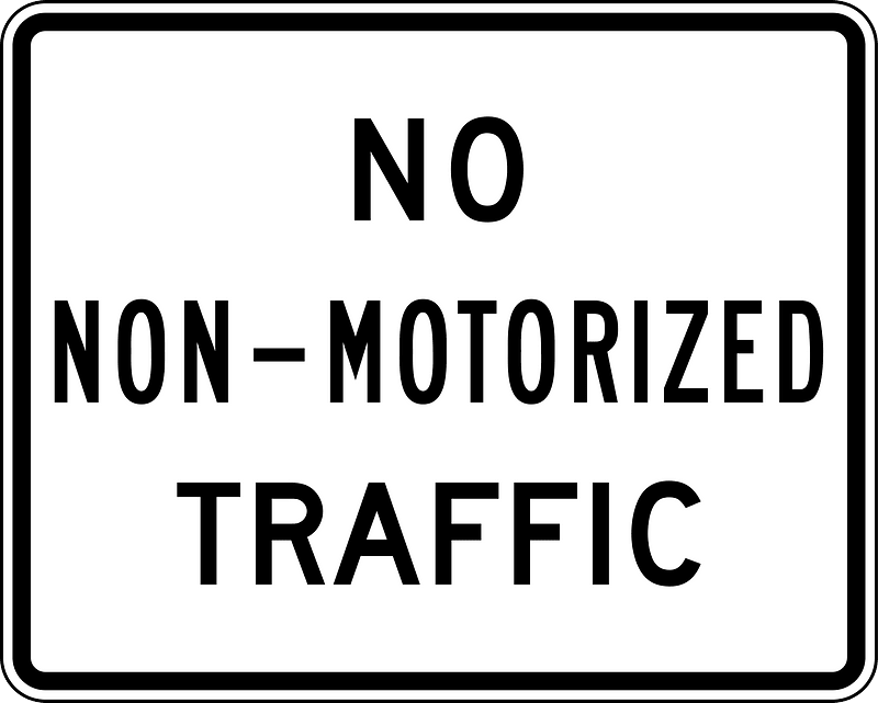 No Nonmotorized Traffic