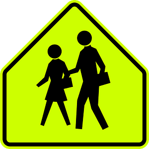 School (also used for pedestrian crosswalk near schools) since 1998
