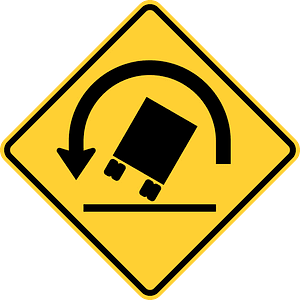 Truck rollover warning