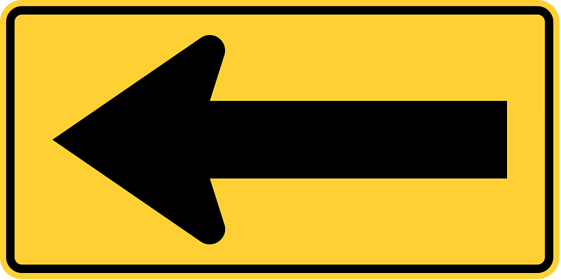 One direction large arrow