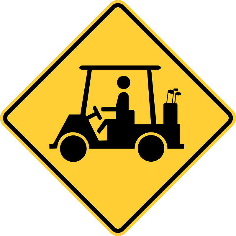 Golf cart crossing