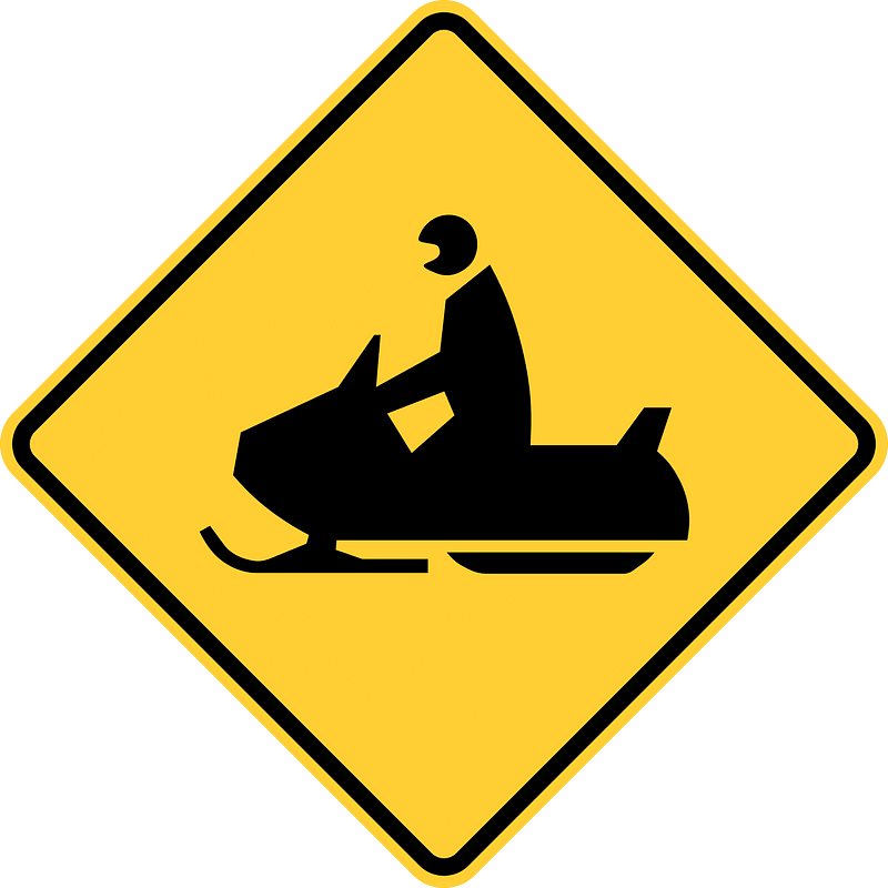 Snowmobile sign (MUTCD)