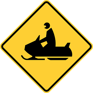Snowmobile sign (MUTCD)