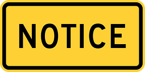 Notice (plaque)