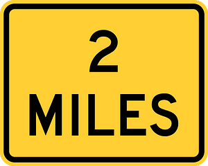 X miles