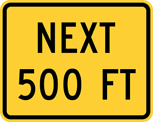 Next 500 feet