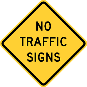 No Traffic Signs