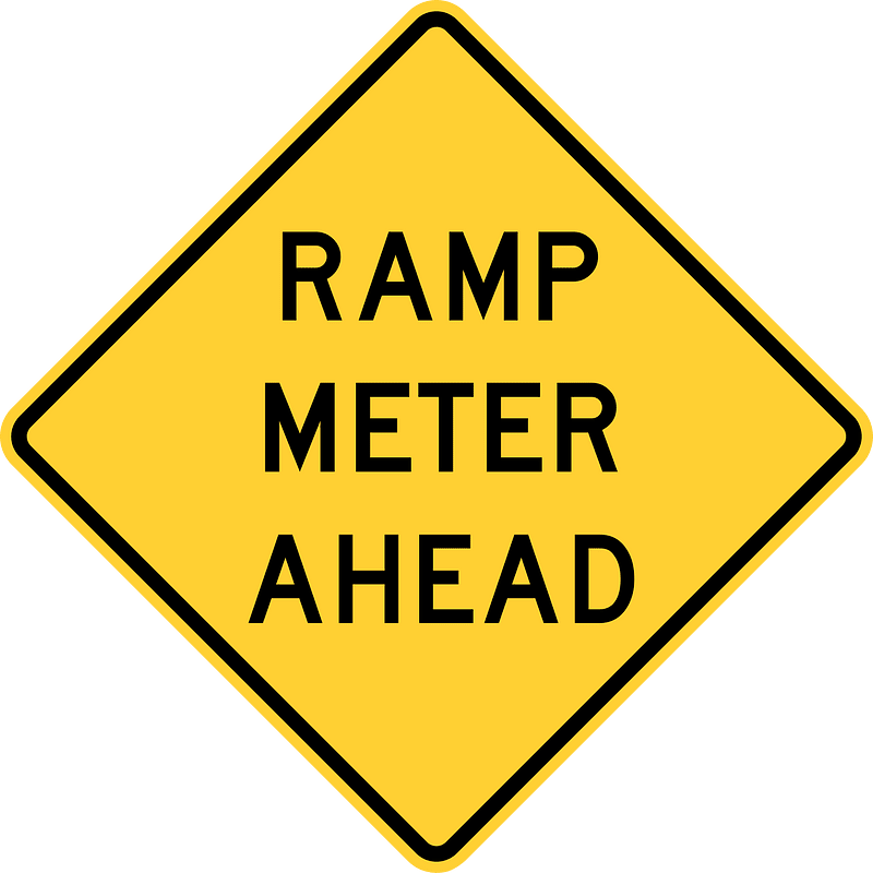 Ramp meter ahead