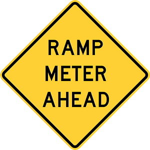 Ramp meter ahead