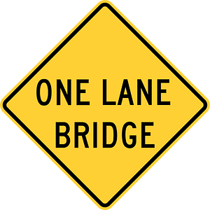 One lane bridge