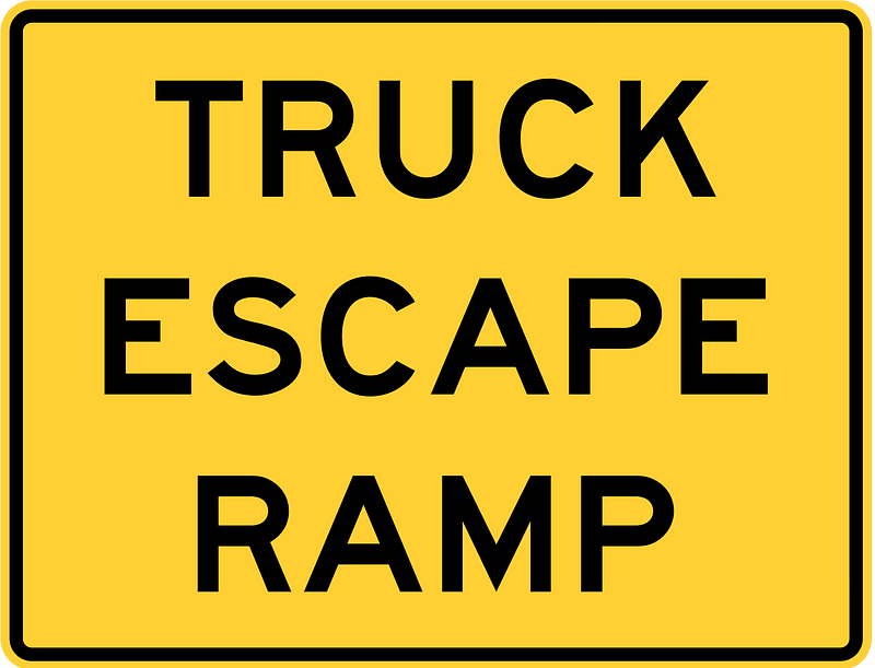 Truck escape ramp