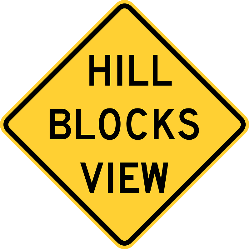 Hill blocks view