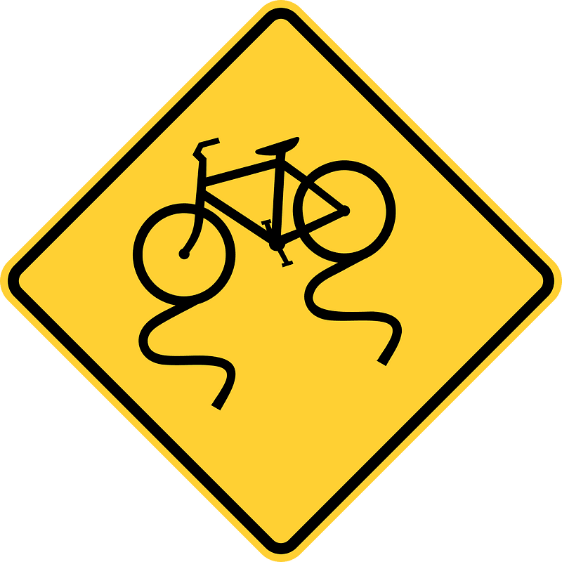Bike lane slippery when wet