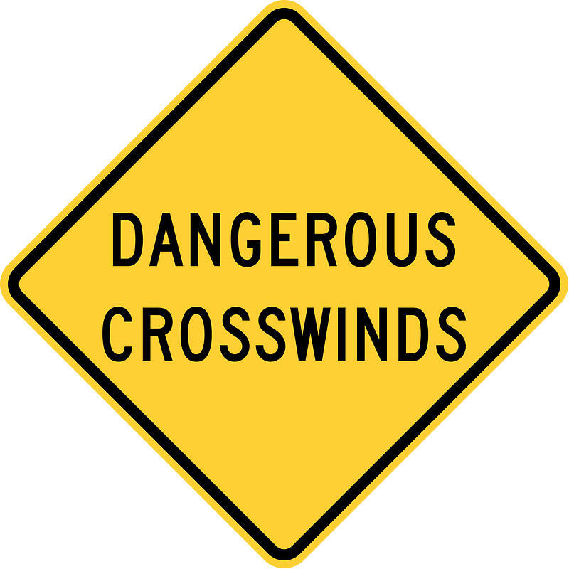 Dangerous crosswinds, New Mexico