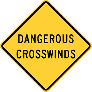Dangerous crosswinds, New Mexico
