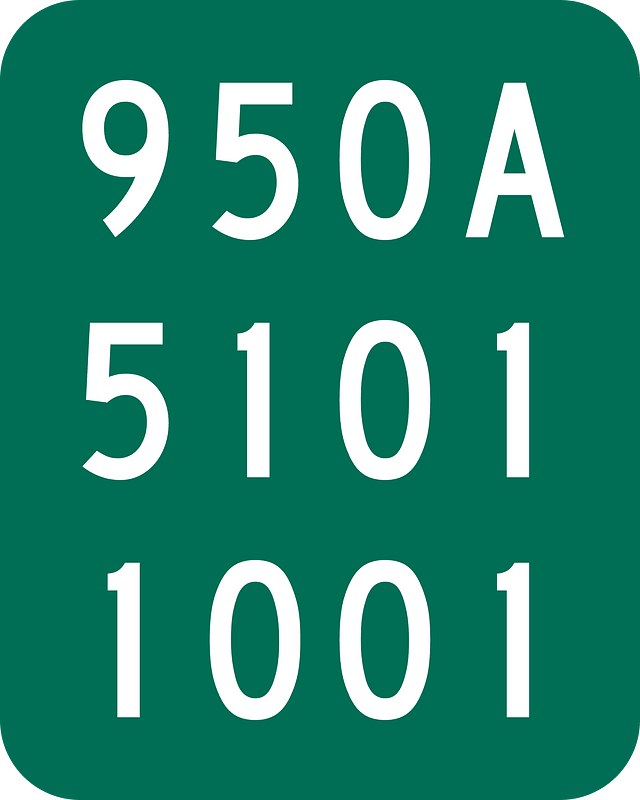 Reference route marker, New York