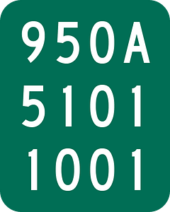 Reference route marker, New York