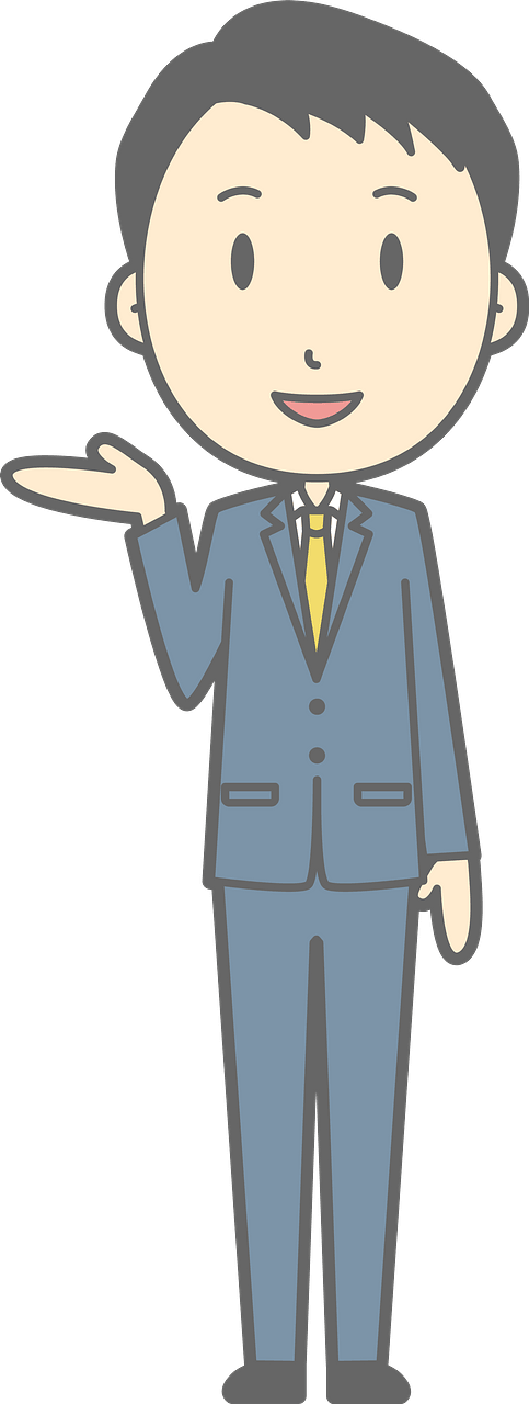 (Noah) Businessman Acting as a Guide