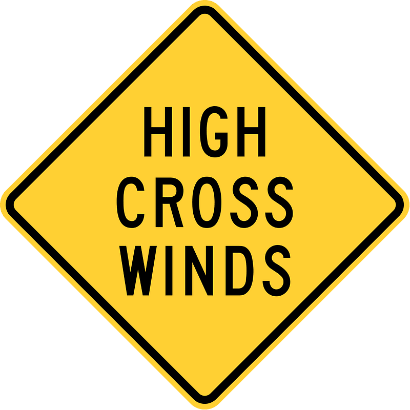 High cross winds, Pennsylvania
