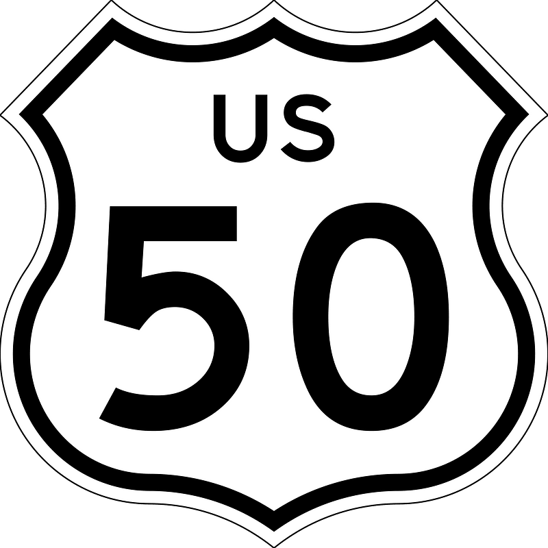 Two-digit U.S. route shield, California