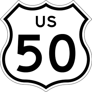 Two-digit U.S. route shield, California