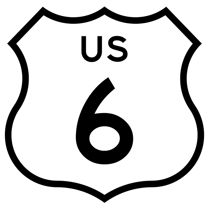 Single-digit U.S. route shield, California