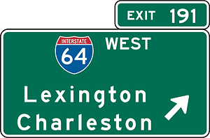Interchange exit direction, Virginia