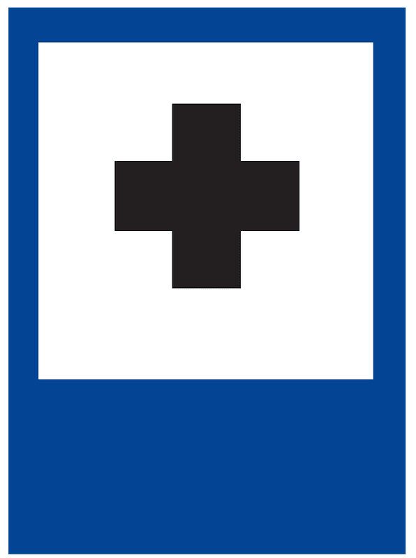 Hospital sign in Argentina