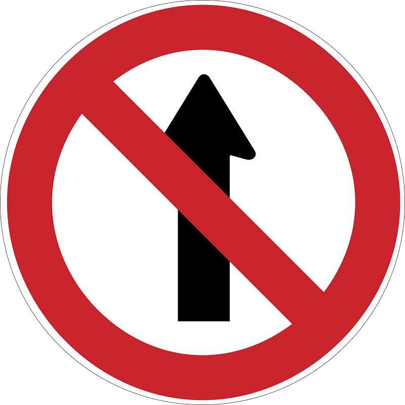 No entry sign in Argentina