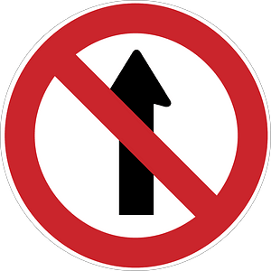 No entry sign in Argentina