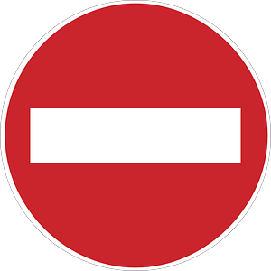 No entry sign in Argentina