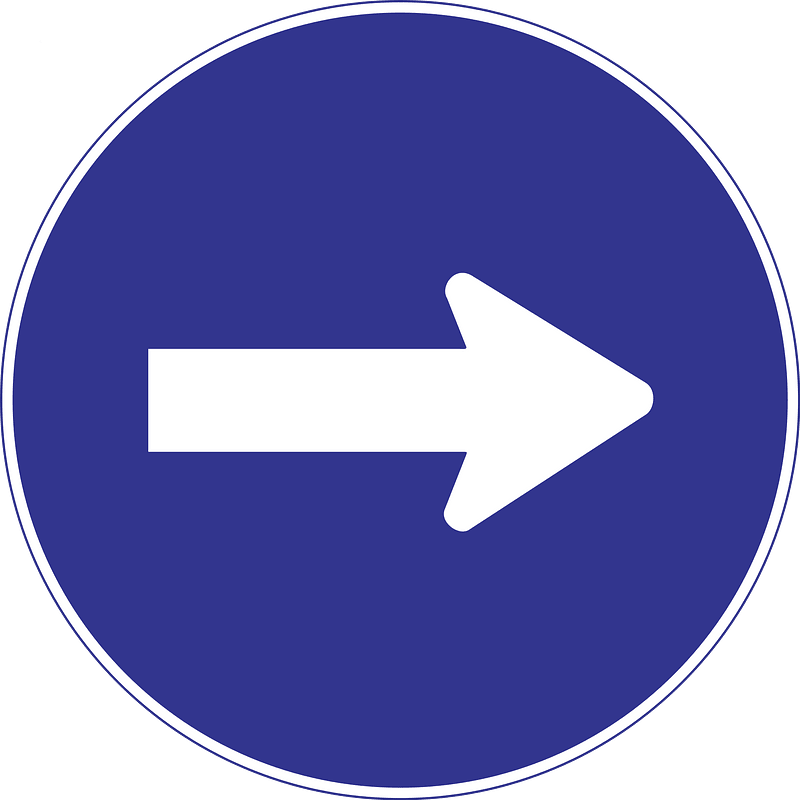 One-waystreet sign in Argentina