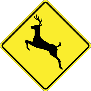 Wild animals sign in Argentina