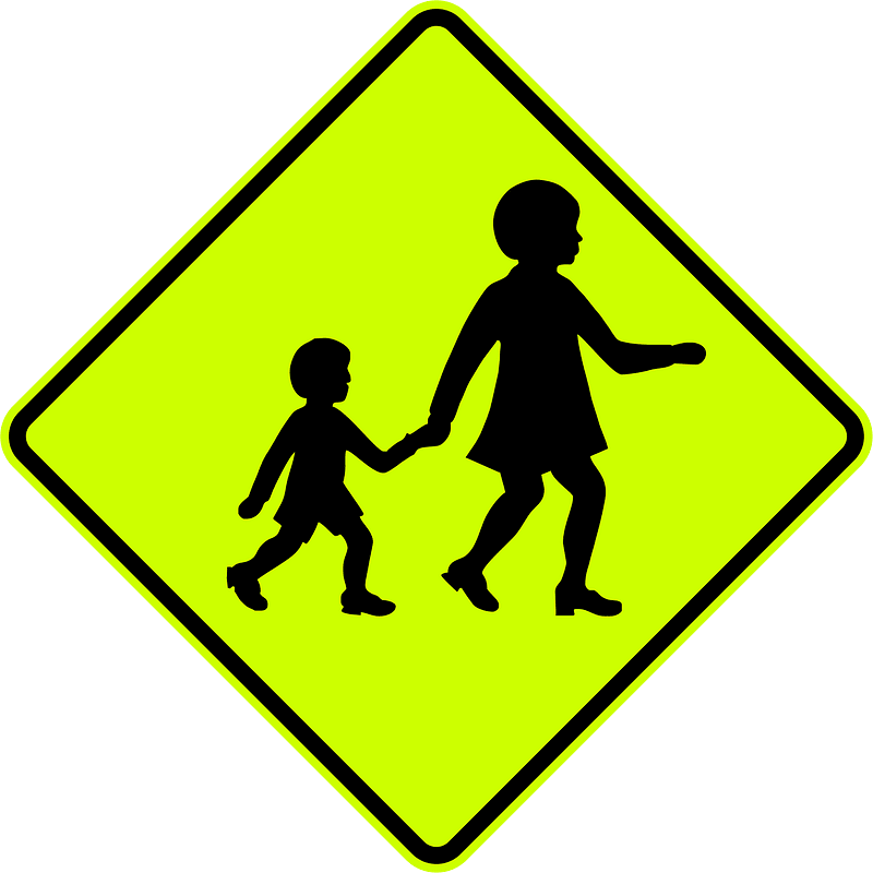 Children / playground ahead sign in Australia