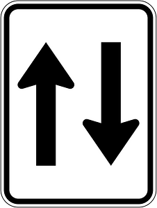 Two-waytraffic sign in Australia