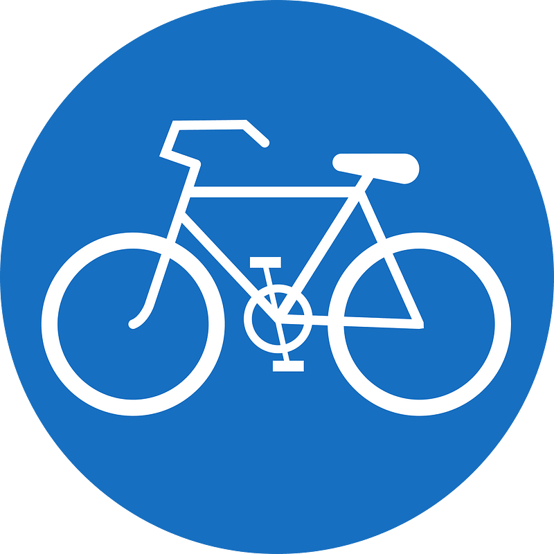 Bicycles only sign in Austria