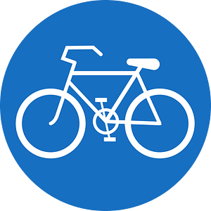 Bicycles only sign in Austria