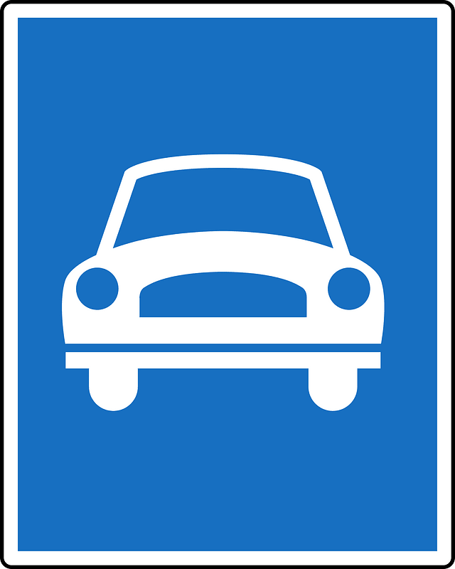 Expressway sign in Austria