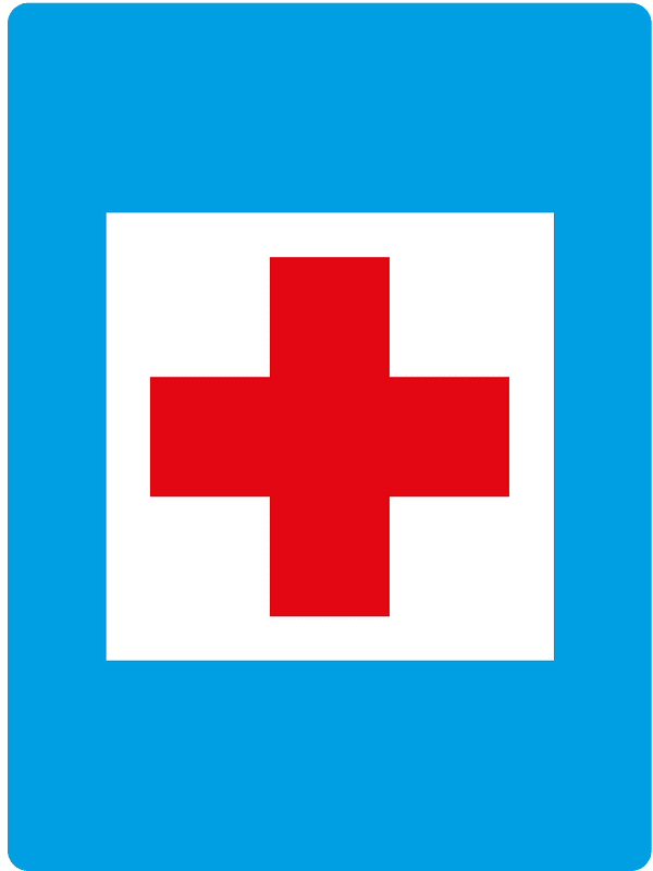 First aid sign in Austria