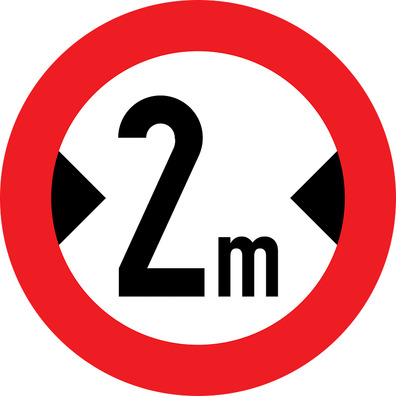 Maximum width sign in Austria