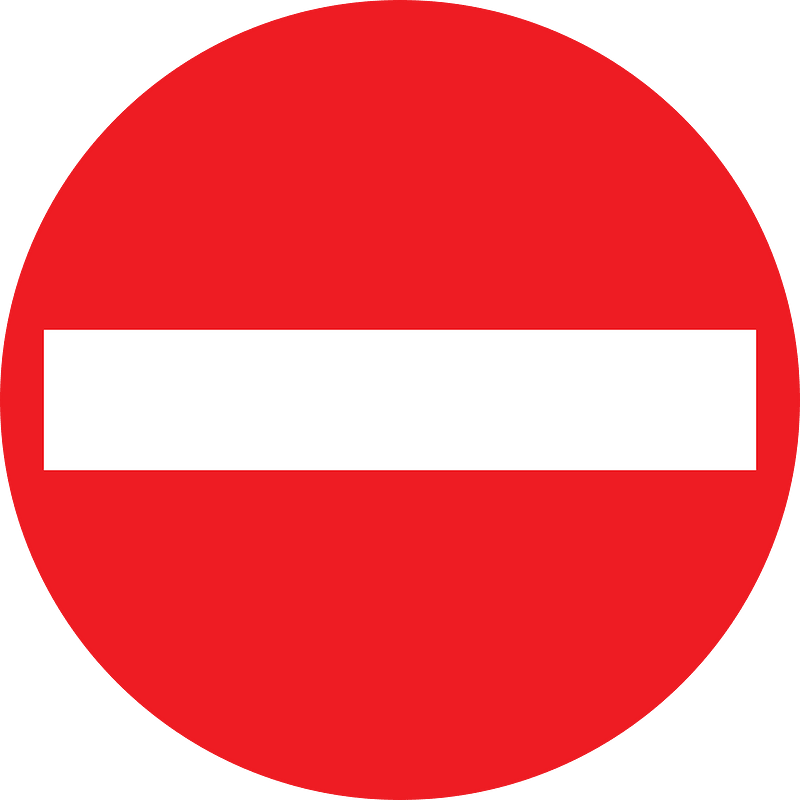 No entry sign in Austria